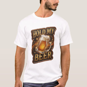 Stijlvolle HOU MIJN BIER Grafische T-shirt