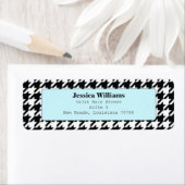 Stijlvolle Houndstooth Etiket (Insitu)