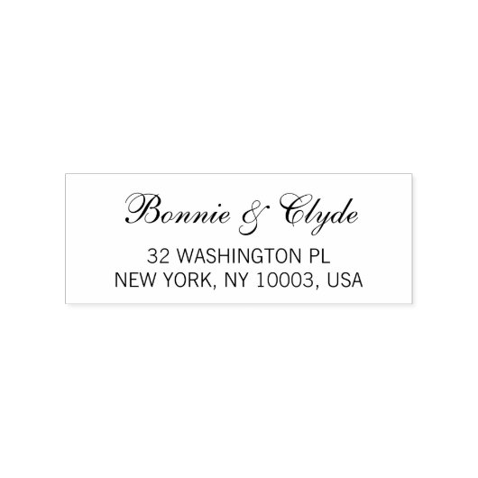 Stijlvolle houten rubberen stempel voor aangepast  (Gestempeld)