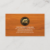 Stijlvolle Houtkorrel Handyman Tools Visitekaartje (Achterkant)