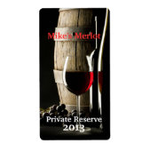 Stijlvolle huisgemaakte wijn mini labels (Voorkant)