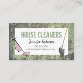 Stijlvolle huisreiniger visitekaartje (Voorkant)
