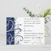 stijlvolle huwelijksuitnodiging kaart (Staand voorkant)