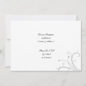 stijlvolle huwelijksuitnodiging kaart (Achterkant)
