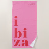 Stijlvolle Ibiza Bath strand Handdoek (Voorkant)