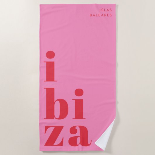 Stijlvolle Ibiza Bath strand Handdoek (Voorkant)