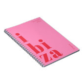 Stijlvolle Ibiza dagboek notitieboek (Rechterzijde)