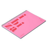 Stijlvolle Ibiza dagboek notitieboek (Linkerzijde)