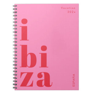 Stijlvolle Ibiza dagboek notitieboek