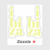 Stijlvolle Ibiza Spanje Sticker (Vel)