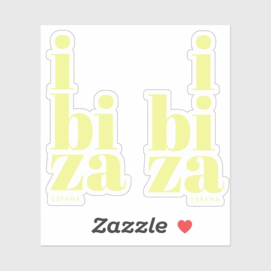 Stijlvolle Ibiza Spanje Sticker (Vel)
