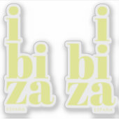 Stijlvolle Ibiza Spanje Sticker (Voorkant)