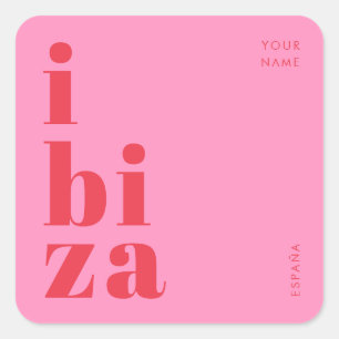 Stijlvolle Ibiza Spanje sticker
