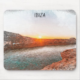 Stijlvolle Ibiza Spanje zonsondergang Muismat