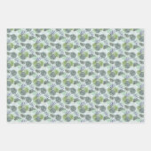 Stijlvolle illustratie van populaire planten binne inpakpapier vel (Voorkant 3)