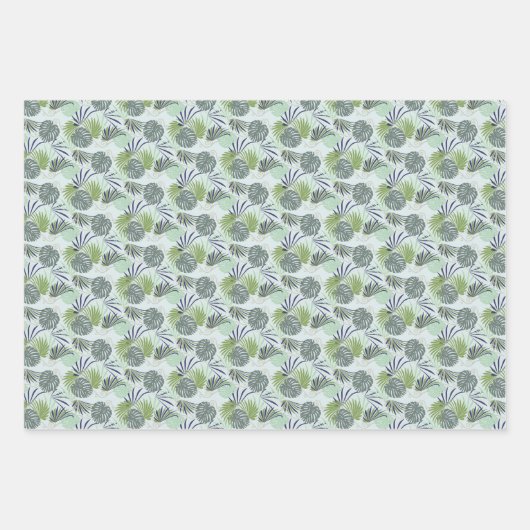 Stijlvolle illustratie van populaire planten binne inpakpapier vel (Voorkant 3)