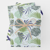 Stijlvolle illustratie van populaire planten binne inpakpapier vel (In situ)