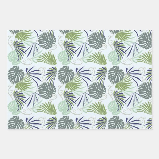 Stijlvolle illustratie van populaire planten binne inpakpapier vel (Voorkant)