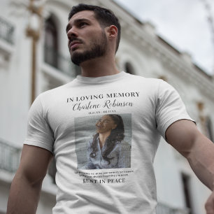 Stijlvolle In Loving Memory Herdenkings T-shirt