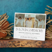 Stijlvolle 'In Loving Memory' Laatste Rustplaats F Fotoplaat (Zijkant)