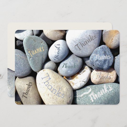 Stijlvolle, informatieve, ongewone BEDANKT (Voorkant / Achterkant)