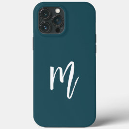 Stijlvolle initiaal Cute Turquoise kleur Case-Mate iPhone Case