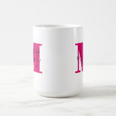 Stijlvolle Initiaal Letter Monogram en Naam Koffiemok (Center)