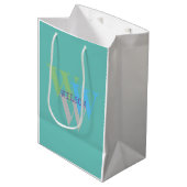 stijlvolle INITIËLE naam monogram minimaal Medium Cadeauzakje (Voorkant Gekanteld)