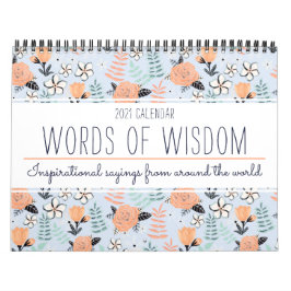 Stijlvolle Inspirerend Quote Botanische Bloemen 20 Kalender