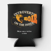 Stijlvolle INTROVERTS ROAR AAN DE BINNENZIJDE Blikjeskoeler (Voorkant)