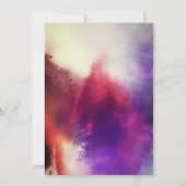 Stijlvolle Ivoor Bruin Waterverf Paardebloem Bruil Kaart (Achterkant)