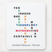 Stijlvolle JA ZE KAN Motivatie STAM Muismat (Voorkant)