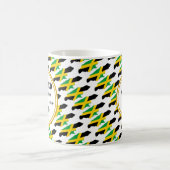 Stijlvolle JAMAICA Gezegende Natie Monogram Gift Koffiemok (Center)