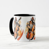 Stijlvolle Jazzbasgitarist Mok (Voorkant links)