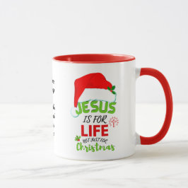 Stijlvolle JESUS IS NIET alleen voor kerstmis maar Mok