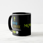 Stijlvolle JESUS Koffie Pickleball Mok (Voorkant links)