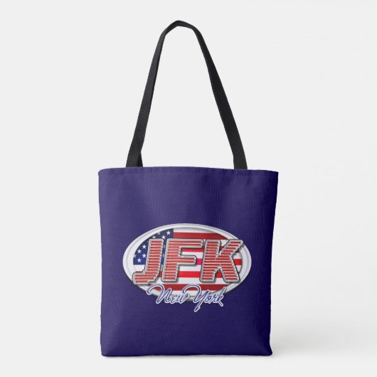 Stijlvolle JFK-Canvas tas voor luchthavenliefhebbe (Achterkant)