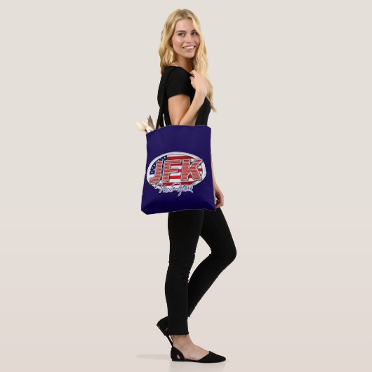 Stijlvolle JFK-Canvas tas voor luchthavenliefhebbe (Op model)