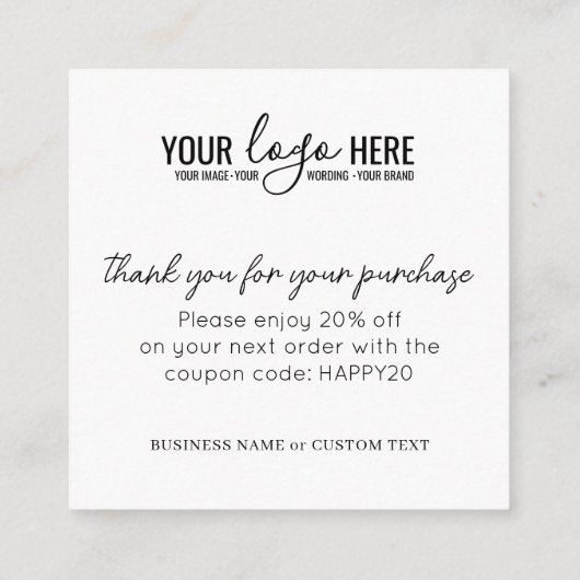 Stijlvolle jongerenzorginstructies Business Logo Informatiekaartje (Achterkant)