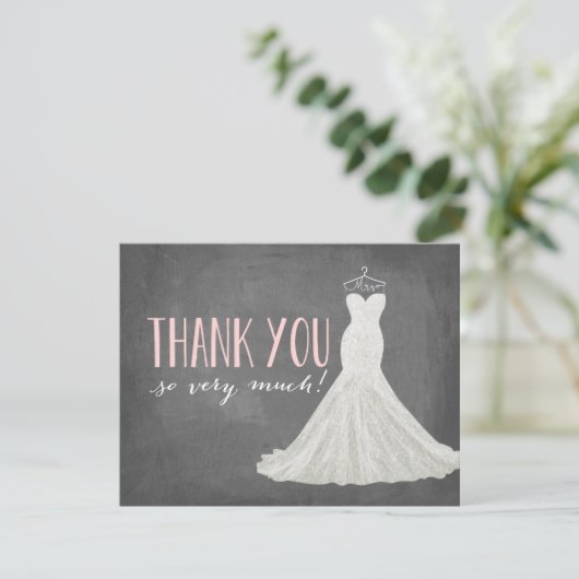 Stijlvolle jurk | Dank je Bedankkaart (Staand voorkant)