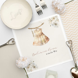 Stijlvolle  Jurk Wildbloemen Gitl Baby shower Servet