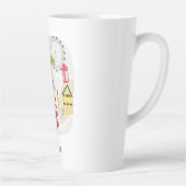 Stijlvolle kaart Londense tekens Latte Mok (Rechts)