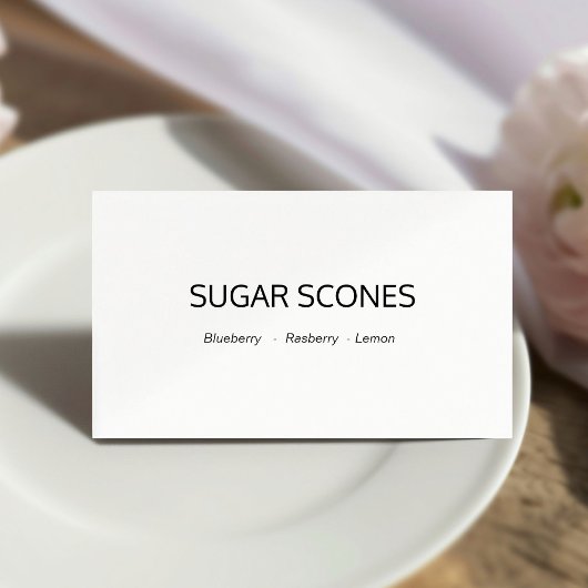 Stijlvolle Kalligrafie Buffet Eten Etiketten Tabel Plaatskaartje