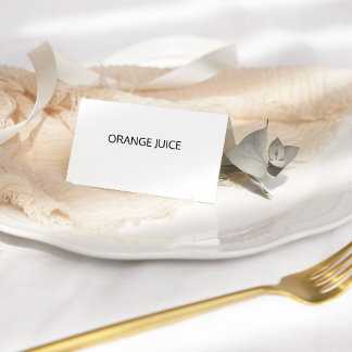 Stijlvolle kalligrafie buffet voedsel labels tafel plaatskaartje