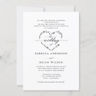 Stijlvolle kalligrafie De bruiloft van het fotohuw Kaart