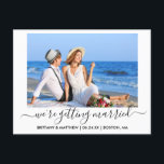 Stijlvolle kalligrafie die wordt gehuwd sparen de  briefkaart<br><div class="desc">Moderne Trendy Stijlvolle Steekproeffoto van het Kalligrafische Manuscript wij worden getrouwd sparen het Briefkaart van de Aankondiging van het Verloving van de Datum</div>