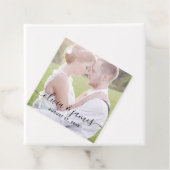 Stijlvolle kalligrafie Fotobruiloft Bedankjes Labels (In situ)