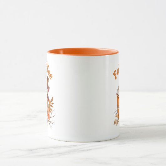 Stijlvolle kalligrafie Herfst herfst Koffie sinaas Mok (Midden)