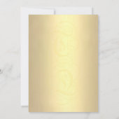 Stijlvolle kalligrafie in goud en zwart Hartelijk Bedankkaart (Achterkant)