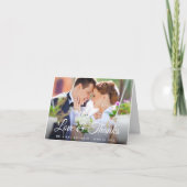 Stijlvolle kalligrafie Liefde Bedankt Weddenschap (Voorkant)